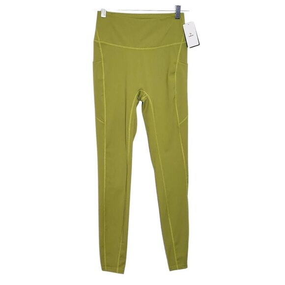 Baleaf Chartreuse Green Cropped Leggings NWT Size Small Green Leggings - Picture 1 of 9